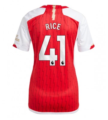 Lacne Ženy Futbalové dres Arsenal Declan Rice #41 2023-24 Krátky Rukáv - Domáci